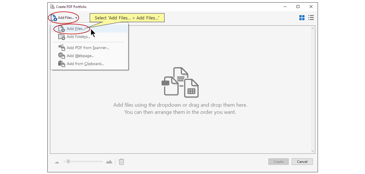 Click Add Files